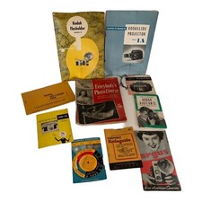 Mixed Lot Vintage Camera Manuals Paperwork Books Kodak  More