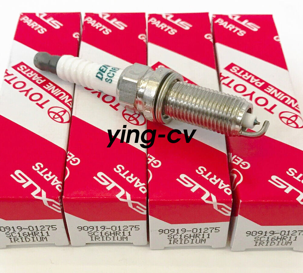 4PCS Genuine Iridium Spark Plugs OEM 9091901275 For TOYOTA SCION LEXUS