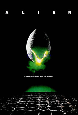 ALIEN (1979) GREAT PHOTO OF CLASSIC MARKETING CAMPAIGN ARTWORK | eBay