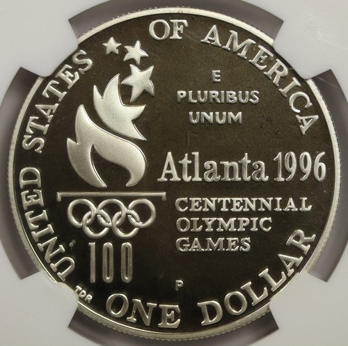 1996-P Olympics Paralympics Modern Silver Commemorative $1 PF 69 Ultra Cameo NGC - Picture 4 of 4