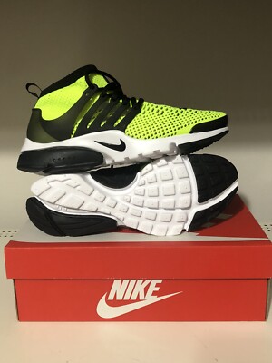 New Sz Men Nike Air Presto Flyknit Ultra Volt 835570-701 Black