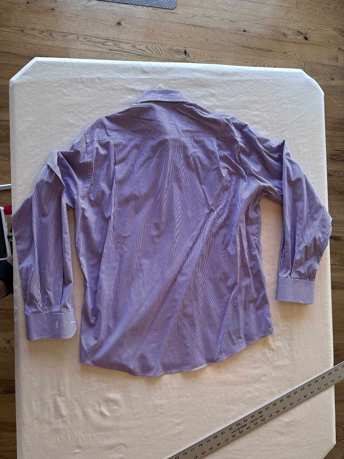 Abito Uomo Viola Camicia a Righe Yves Saint Laurent Made in Italy Ottime condizioni