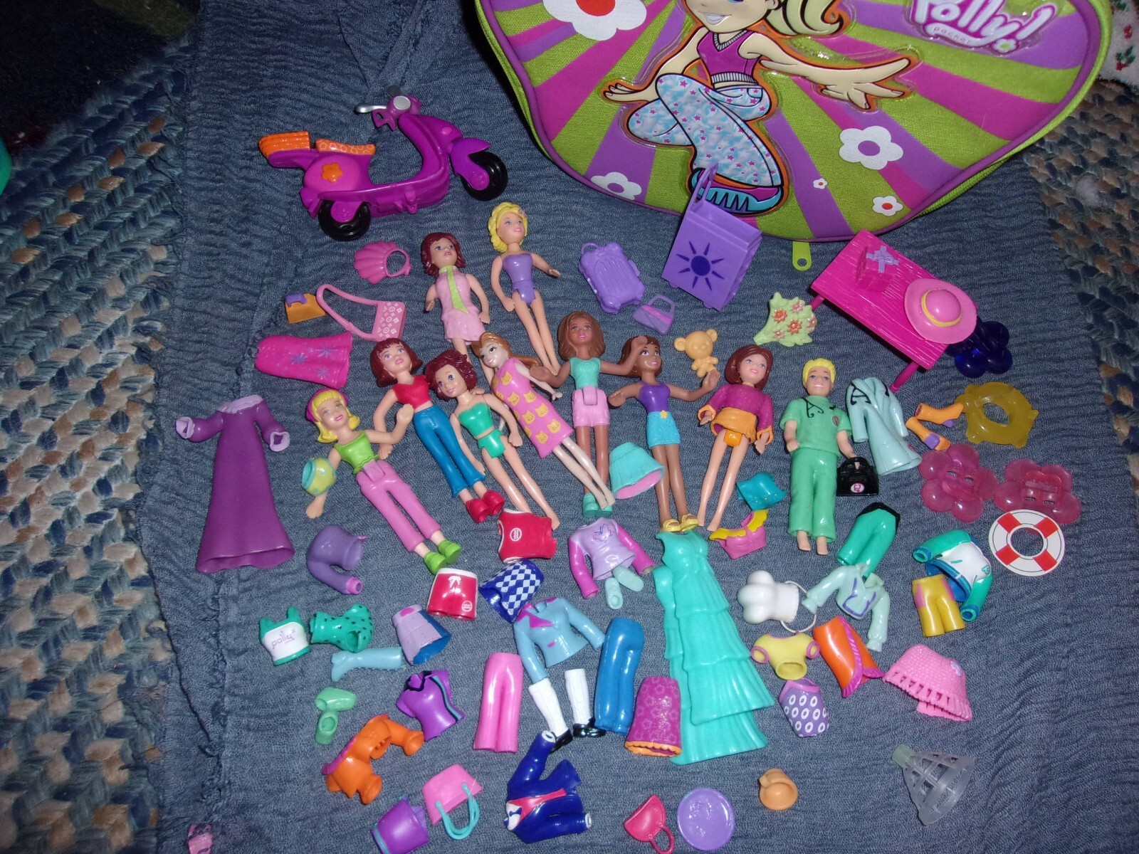 BIG POLLY POCKET LOT MANY VINTAGE...WITH CASE...16.99 eBay