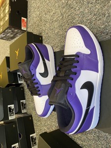 air jordan 1 lows purple