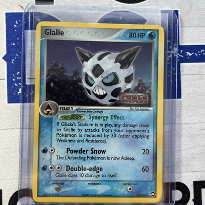Pokemon Card Glalie 30/108 Reverse Holo Foil EX Power Keepers EX