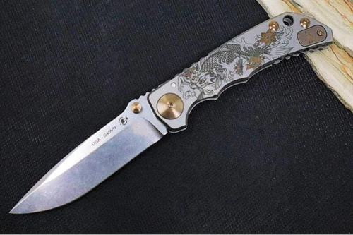 Spartan Blades HARSEY Titanium Folder 2022 Special Edition - Drop Point Blade /