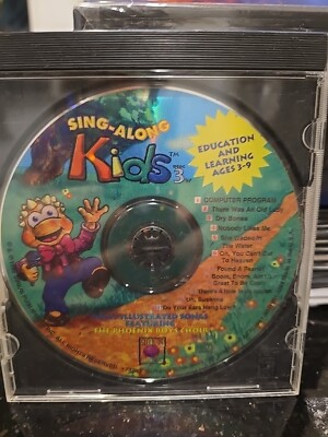 Kid s Cd Computer Program Sing-Along Kids Education & Learning Ages 3-9