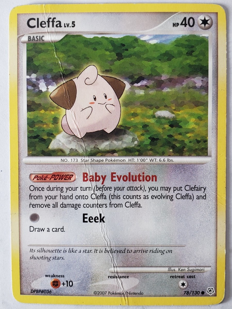 Cleffa 78/130 DMG - B1G1F - Diamond Pearl Pokemon Card $2 Combined
