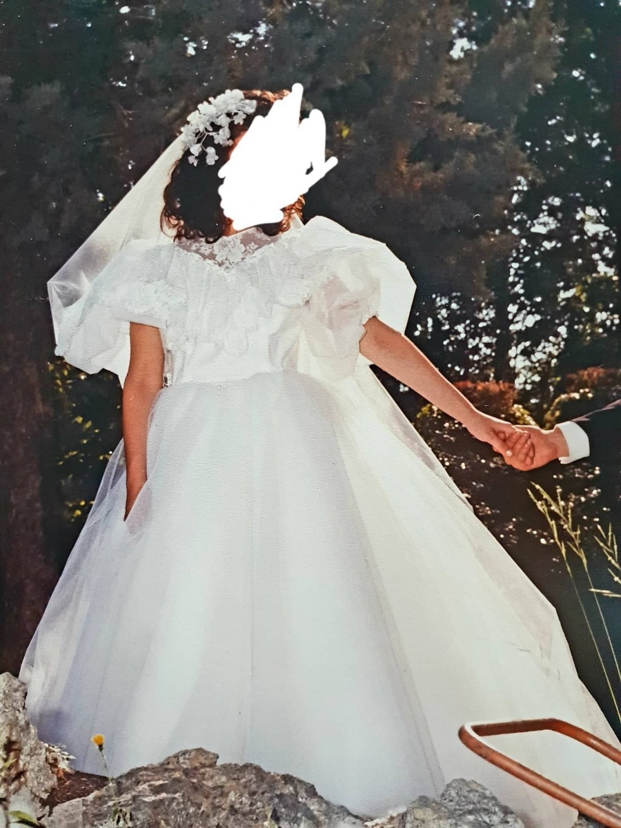 Abito da sposa usato, completo di velo e Bianco, taglia - Main Image