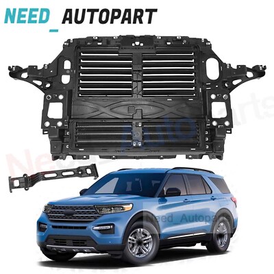 For 2020 2021-2022 Ford Explorer Front Radiator Support Panel Air Shutter Grille