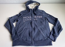 Hollister Sherpa Sz XS Lined Full Zip Blue Hoodie Sweatshirt California Women  s