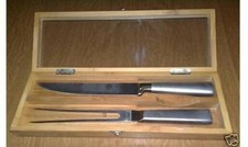 SET AUSONIA COLTELLO ARROSTO E FORCHETTONE ALTA QUALITA' ITALIA PROFESSIONALI