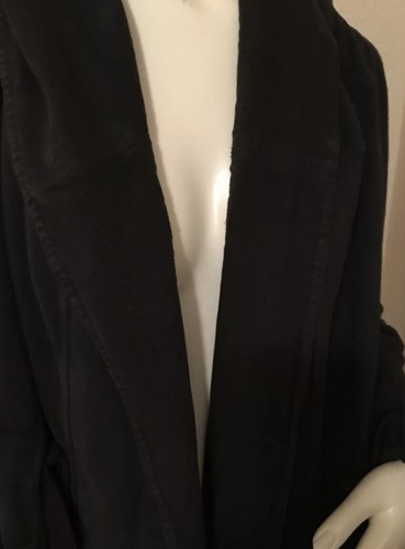 NWT Free People FP Cardi Parka Hood Jacket Coat Distressed Look Dark Gray Size M - Picture 4 of 4