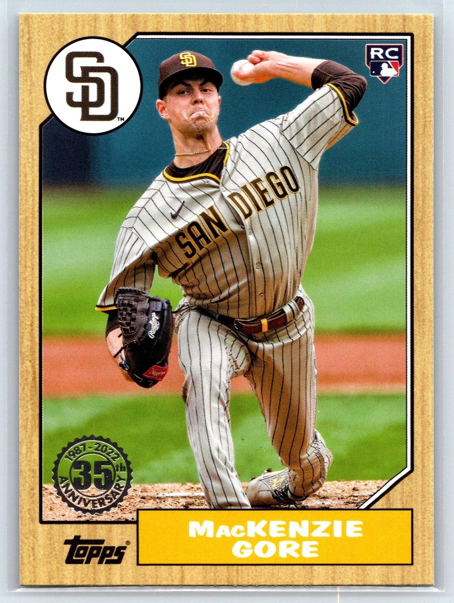 MacKenzie Gore 2022 Topps Update 1987 Topps Baseball RC San Diego