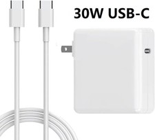 30W USB-C Power Adapter AC Charger for apple Macbook Air iPhone 11 12 Pro Cord