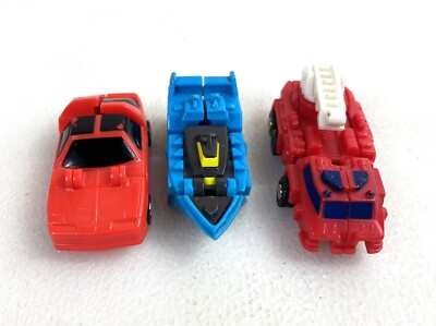 Micromasters Rescue Bots Set of 3 Transformers G1 Action Figures