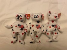 Ty Beanie Babies Glory the Bear retired 1998 5th generation with errors 