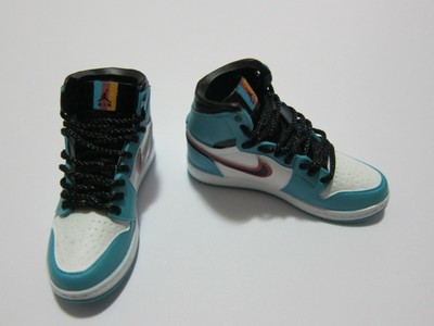 1/6 Scale Sneakers Sports Shoes Trainers Air AJ1OW Sky Blue White | eBay