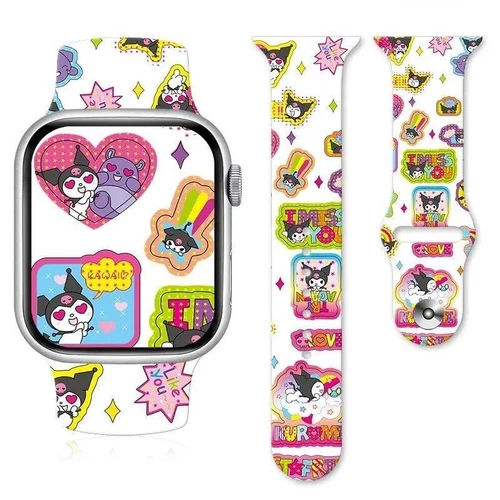 Anime Sannrio My Melody Cinnamoroll Kuromi Uhrenarmband für Apple Watch 8765 Stra - Bild 3 von 58