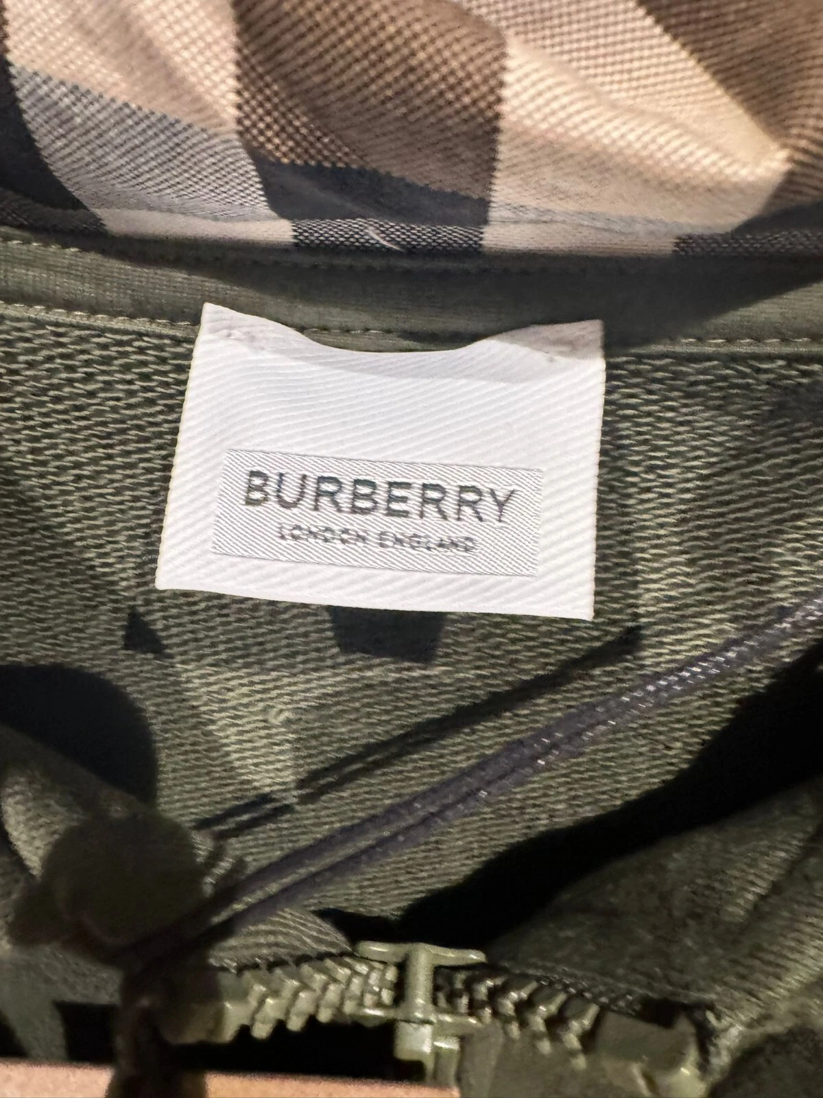 Burberry green Hoodie XL new with labels cotton Monogramma more size available