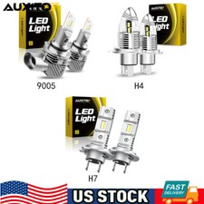 H7 H4 9003 HB3 9005  LED Headlight Bulbs Conversion Kit High Low Beam 6500K