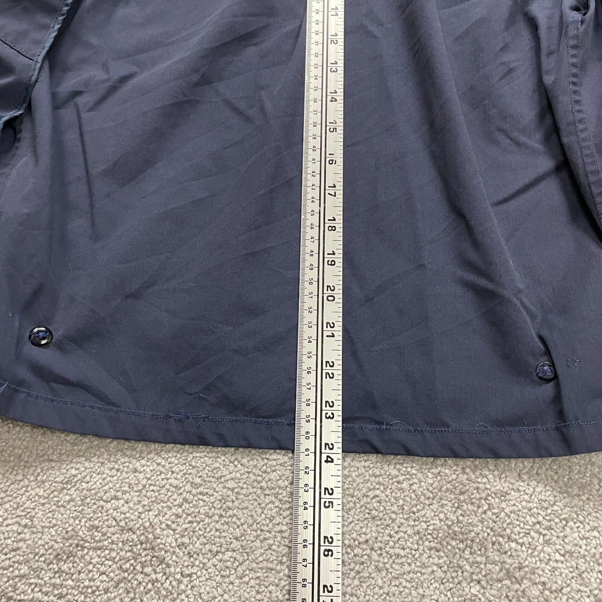 Ceiling Zero Blauer Jacket Men Medium Navy Blue Full Zip Collared 