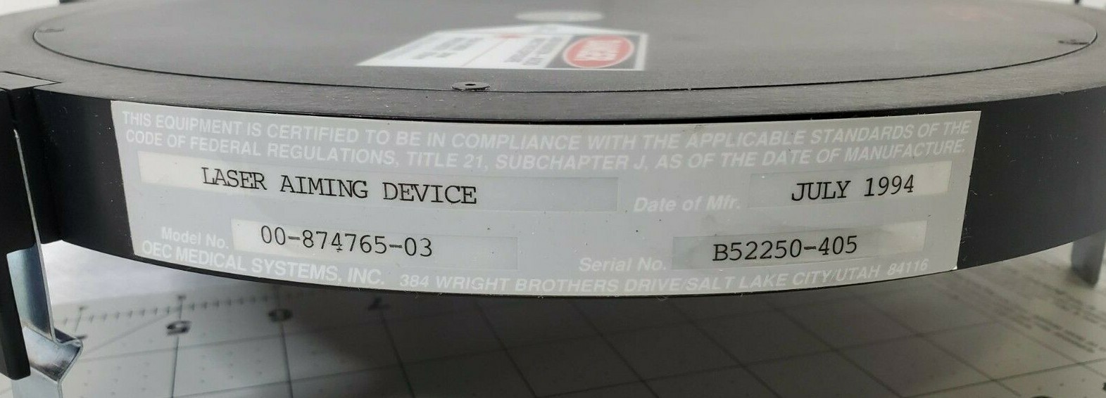 OEC Medical C-Arm Imaging Aiming Device 