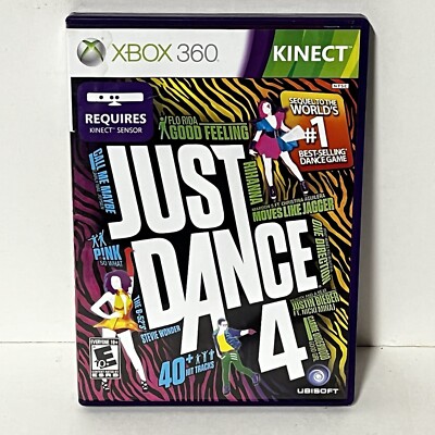 Just Dance 4 Microsoft Xbox 360 Kids Kinect Family Game FAST SHIPPING 