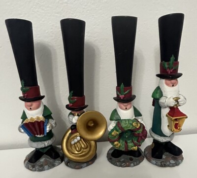 Vintage The North Pole Caroling Society By J. Adams Set Of 4 Figurines
