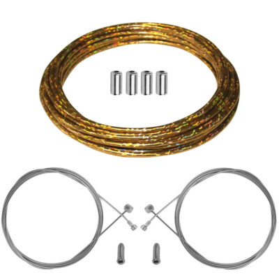 kit gaine câble frein dérailleur marron avant arrière velo route vtt universel
