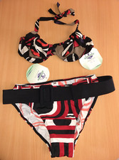Hochwertig! SUNMARIN Bikini 36 B-Cup + 38 Bikini-Hose NEU Retro-Stil 70er 65,-€
