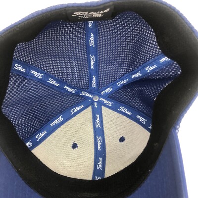 Casquette de golf Titleist FJ Footjoy Pro V1 ajustée stretch fit bleu