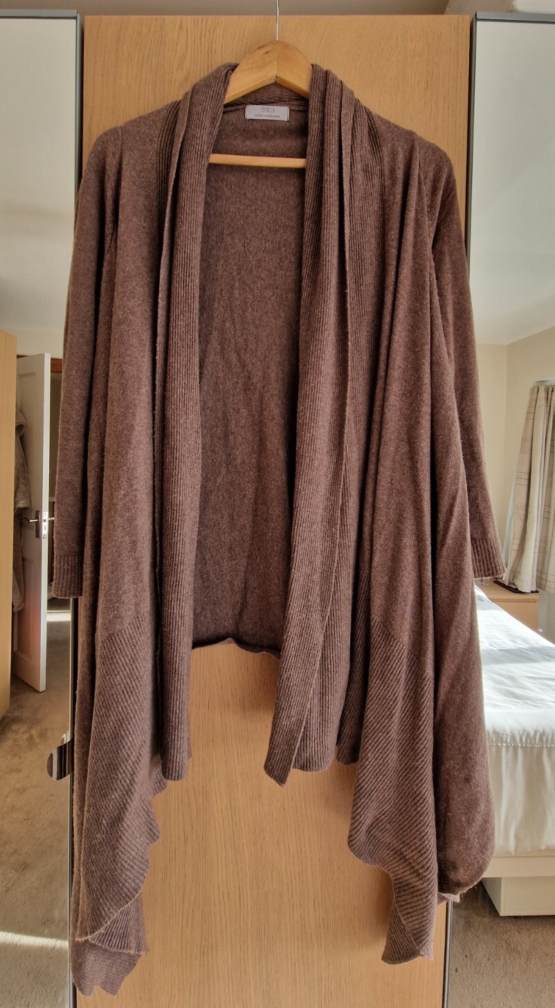 Elegant Long Brown M&S Marks and Spencer Cashmere Ang… Gem