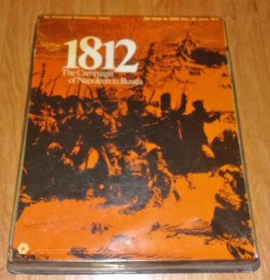 SPI 1972 : 1812 - The Campaign of Napoleon in Russia game (PUN) EX