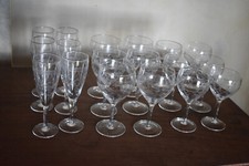 Servizio bicchieri Cristallo inciso anni '50