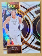 2024 Panini Select WNBA Kiah Stokes #179 Premier Level White Prizm 95/99 Aces