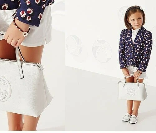 Giacca con logo GG 100% Gucci Ragazze Mini Beach Ball Stampa Cotone Nuova con Etichette Taglia 6