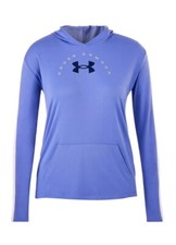 Under Armour Girls Tech Graphic Hoodie LS Girls YLG Blue NWT
