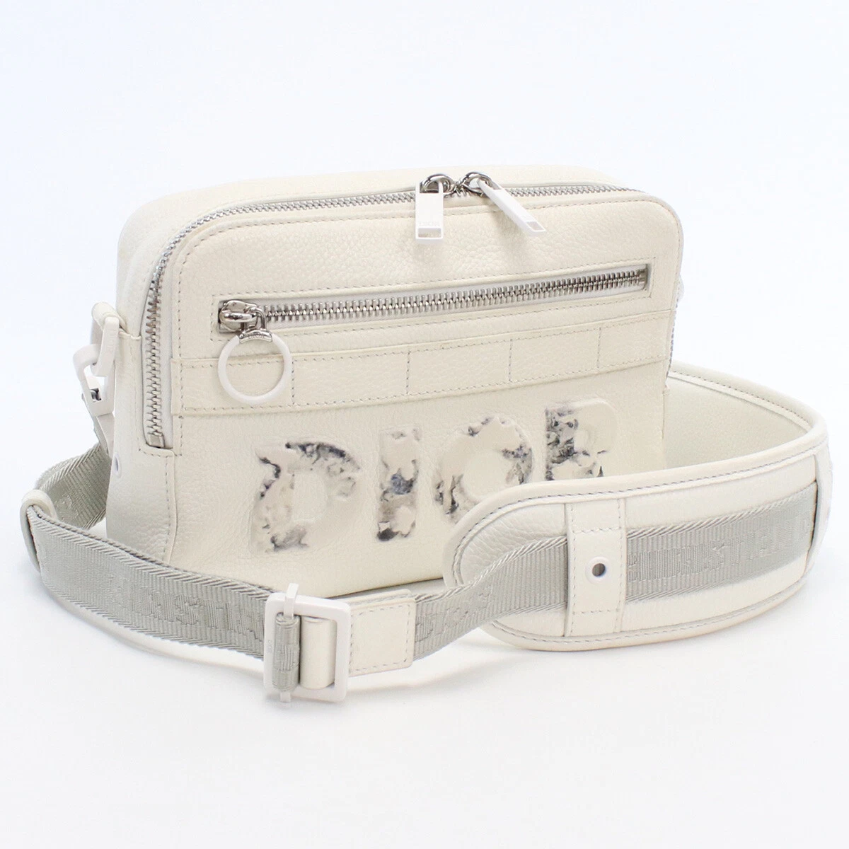 Sac bandoulière Christian Dior 1SFPO101YWM_H19E cuir blanc