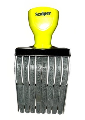 STAMPER Sculpey Alphabet NEW Without Box Great For Use On Polymer Clay Projects