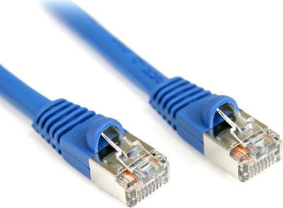 100 Ft. (30.5 M) Cat5E Ethernet Cable - Patch Cable - Shielded - Blue - Ethernet
