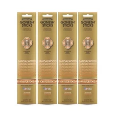 Gonesh Collection Sandalwood – 4 Pack-Extra Rich Incense, Set of Four 20-Stick