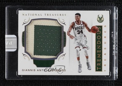 2017-18 National Treasures Tremendous Black Box 1/1 Giannis Antetokounmpo 1ey1