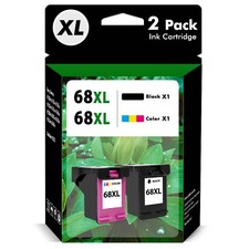 68XL High Yield Ink Cartridge Combo Compatible with HP 68 Envy 6555e 6552e 6155e