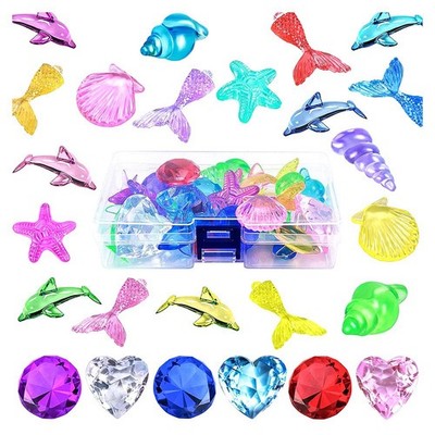 26 Teile Tauchspielset Pirat Ozean Meerestiere Schatztruhen Pirat5501
