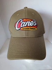 Raising Cane’s Chicken Fungers One Love Embroidered Khaki Hat Cap NWOT