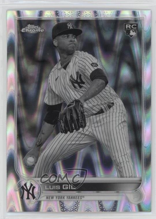 2022 Topps Chrome Sonic Black & White RayWave Refractor Luis Gil #202 2f9