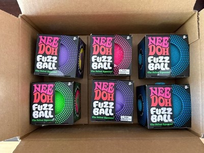 AUTHENTIC Schylling NEEDOH Fuzzball Factory Sealed Velvet Squeeze Multi-Color