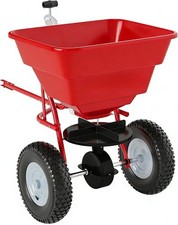 Tow Behind Broadcast Spreader 85lbs Pull Fertilizer Seed For Atv Lawn Garden