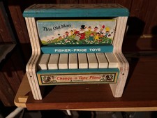 RARE Vintage 1969 Fisher Price Change - A - Tune Piano Wooden